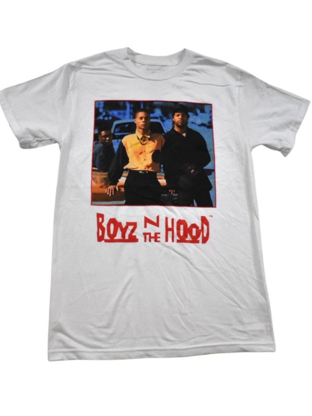 Boyz N The Hood Mens Cuba Gooding Jr & Ice Cube White Shirt New Medium